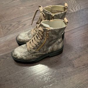 Guess Sparkly Combat Boots - brand new!